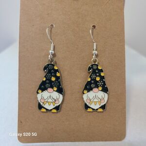 Gnome Earrings Dangle Drop‎ Holiday Festive Novelty Charm Jewelry Women NWOT